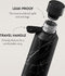 Burga Waterfles / Drinkfles - Isolerend - RVS - Black Marble