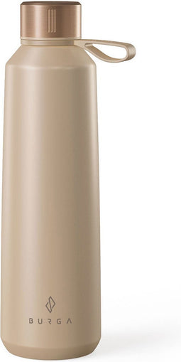Burga Waterfles / Drinkfles - Isolerend - RVS - Tan