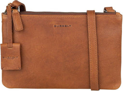 Burkely Antique Avery Unisex Crossover Schoudertas L - Cognac