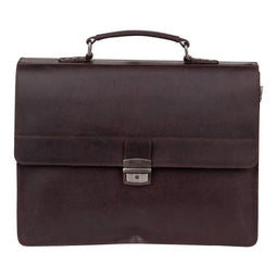 Burkely Vintage Dean Briefcase 3-Comp - Aktetas - Bruin