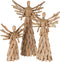 J-Line figuur Engel + Hart Takken - hout - naturel - small