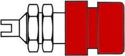 BUS MET GEISOLEERDE KOP / ROOD (BIL20) (HM2411)