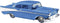 Busch - 1/87 CHEVROLET BEL AIR BLAU 1957 (4/24) * - modelbouwsets, hobbybouwspeelgoed voor kinderen, modelverf en accessoires