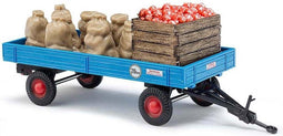 Busch 44995 H0 Aanhanger Aanhangwagen met lading appels