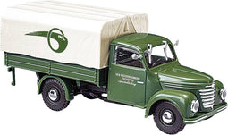 Busch 52360 H0 Vrachtwagen Framo V901/2 vrachtwagen met laadbak en huif 'MZ Werke'