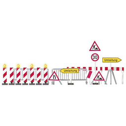 Busch 5937 H0 Set van 7 stuks Waarschuwingspaal Bouwpakket