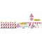 Busch 5937 H0 Set van 7 stuks Waarschuwingspaal Bouwpakket