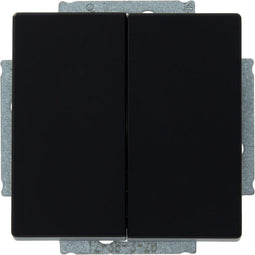 Busch-Jaeger Future Linear wissel-wisselschakelaar Mat Zwart