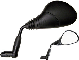 Busch&muller E-bike Left Rearview Gespiegeld Zwart