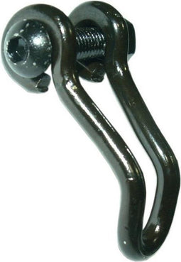Busch & Muller Koplamphaak zwart RVS kort 25/18mm