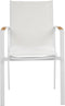 BUSSETO - Tuinstoel set van 4 - Wit - Aluminium