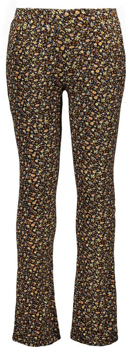 Like Flo Flared Pants - Meisjesbroek - Slim fit - Blackflower (maat 122)