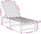 vidaXL - Ligbed - massief - acaciahout - en - stof - zwart