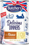 BUTCHER'S Delicious Dinners Stukjes met hertenvlees in gelei - nat kattenvoer - 24 x 400g