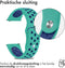 imoshion Siliconen sport bandje - Universeel 18 mm aansluiting - Turquoise / Blauw