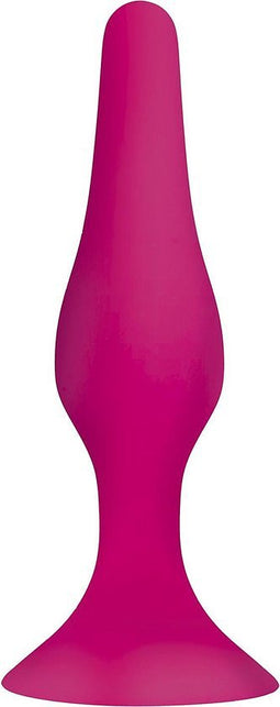 Buttplug met zuignap 11,5 cm - roze