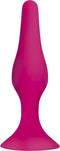 Buttplug met zuignap 11,5 cm - roze