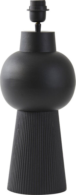 Light & Living Tafellamp Shaka - 42cm - Mat Zwart - excl. kap