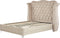 AYETTE - Tweepersoonsbed - Beige - 140 x 200 cm - Fluweel