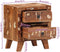 vidaXL - Nachtkastje - 2 - st - 40x32x46 - cm - massief - gerecycled - hout