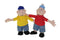 Buurman en Buurman Pluche Pop - 35 cm - Rood