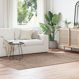 vidaXL - Shaggy - Vloerkleed - met - Latex - Achterkant - Bruin - 160x230 - cm