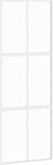 vidaXL - Schuifdeur - 76x205 - cm - gehard - glas - en - aluminium - wit