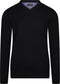 Cappuccino Italia Pullover - Heren Sweater - 50% Katoen 50% Acryl - Zwart - Maat XXL