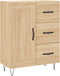 vidaXL - Dressoir - 69,5x34x90 - cm - bewerkt - hout - sonoma - eikenkleurig