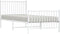 vidaXL - Bedframe - met - hoofd- - en - voeteneinde - metaal - wit - 90x200 - cm