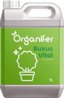 Buxus Vital 5L - Concentraat voor 500 meter haag - Buxusmot Bestrijden - Buxusrups Bestrijdingmiddel - Buxusmot Bestrijdingmiddel - Buxus Schimmel - Natuurlijk weerbaar - Organifer
