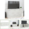 vidaXL Tv-meubel - 99x39x44 cm - koudgewalst staal - wit