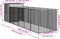 vidaXL - Hondenhok - met - ren - 165x659x181 - cm - gegalvaniseerd - staal - antraciet