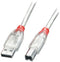 Lindy 41754 - USB-kabel USB 2.0 - 3.00 m - Transparant