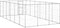 vidaXL - Hondenkennel - 21,78 - m² - gegalvaniseerd - staal