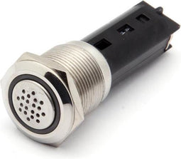 BUZZER - ROESTVRIJ STAAL - VOOR INBOUW - 19mm (SV21)