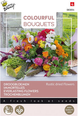 Buzzy bloemzaad - Droogbloemen Rustic dried Flowers | Colorful Bouquets