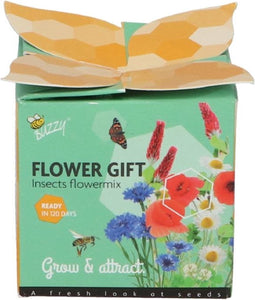Buzzy Flower Gift Bijen en Vlinders Bloemenmix