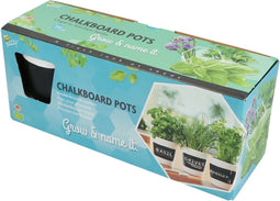 Buzzy® Kruiden Set drie witte krijt potten