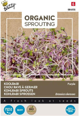 Buzzy® Organic Sprouting Koolrabi blauwpaars (BIO)