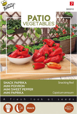 Buzzy® Patio Vegetables, Paprika Snacking Red