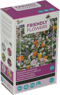 Buzzy Strooidoosje Friendly Flowers Bijen Laag 25 m²