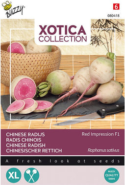 Buzzy Xotica - groentezaad - Japanse of chinese radijs Red Impression F1