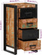 vidaXL - Ladekast - 40x40x75 - cm - massief - gerecycled - hout - meerkleurig