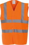 Fluorescerend Oranje Reflecterend Veiligheidshesje - One size fits all - 100% Polyester (1 stuk)