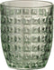 J-Line glas Motief - glas - groen - 4 stuks