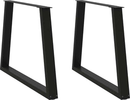 vidaXL - Eettafelpoten - 2 - st - V-vormig - 100x(72-73,3) - cm - staal - zwart