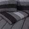 vidaXL - Dekbedovertrekset - 200x220 - cm - katoen - donkergrijs