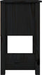 vidaXL - Nachtkastjes - 2 - st - 40x35x61,5 - cm - massief - grenenhout - zwart