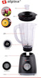 Alpina Blender Smoothie 1,5 Liter - Smoothie Maker 400 Watt - 2 Snelheden - Zwart